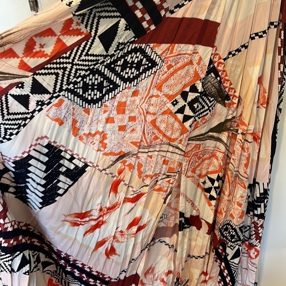 Anthropologie Abel the Label Aztec Geo Print Halter Maxi Dress Size M - Picture 5 of 10